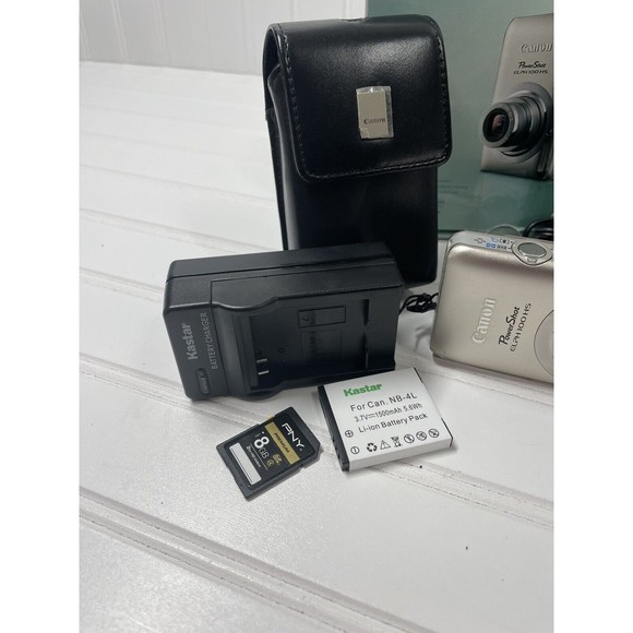 Canon PowerShot ELPH 100 HS Digital Camera Silver 12.1MP 4x Zoom Tested - Picture 2 of 12